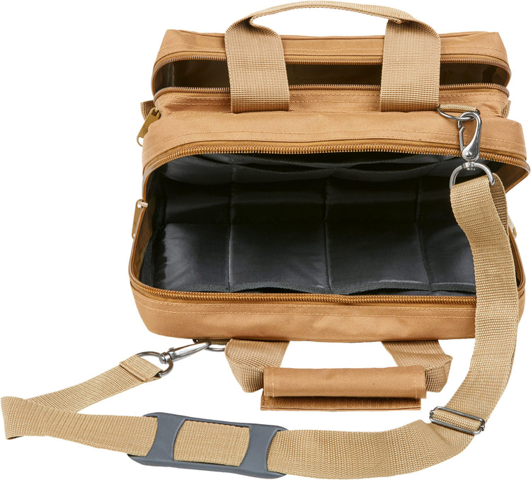 Deluxe 2 Pistol Range Bag w/ Strap & MOLLE
