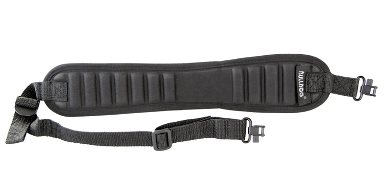Ribbed Rifle Sling w/ Deluxe Locking Swivels - Black