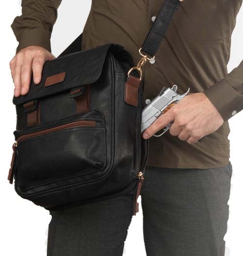 URBAN SATCHEL w/ TABLET STORAGE HOLSTER – Bulldog Cases and Vaults