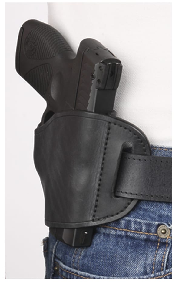 MOLDED LEATHER BELT SLIDE HOLSTER- RIGHT HAND