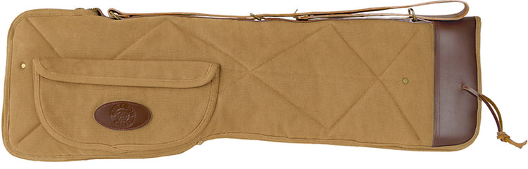 Canvas Leather Shotgun Case, Waxed Canvas With Leather Trim, Brown, Made In USA