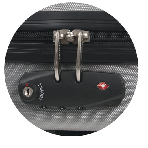 Bulldog TSA Lock With Steel Cable - Firearm Security Lock For Travel & Storage